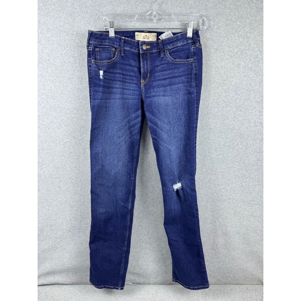 Hollister California Skinny Jeans Junior's 9R Blue Dark Wash Casual